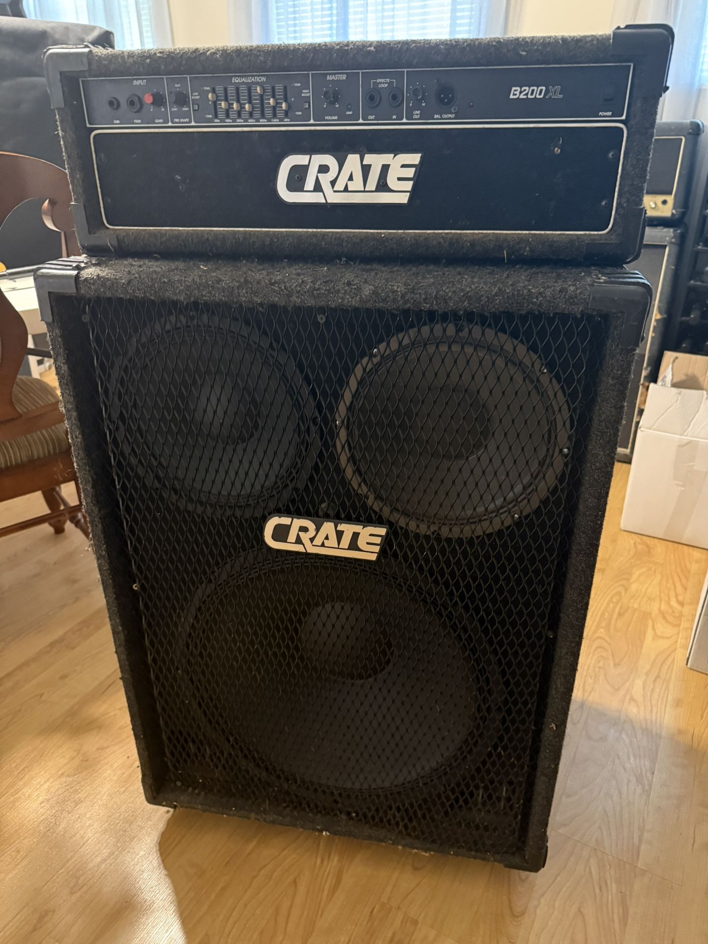 Crate B200XL bass Half Stack