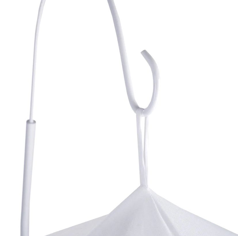 Crib Canopy White Stand Metal Holder