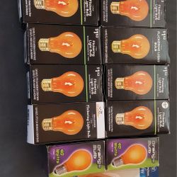 14 Orange Light Bulbs