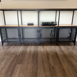 Industrial Wood and Metal Shelves