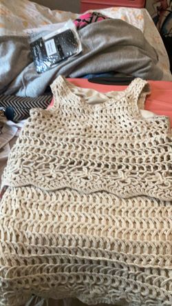 Set Skirt And Crop Top Cream