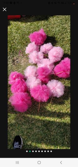 Pink TULLE & Hot Pink Tulle 