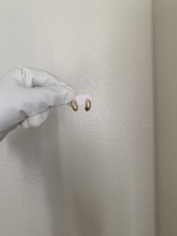 Gold Plated Mini Nugget Earrings