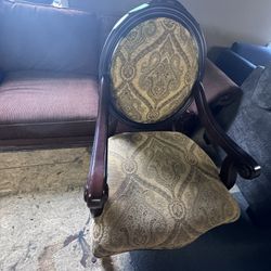 Antique 2 Piece Chair Set 