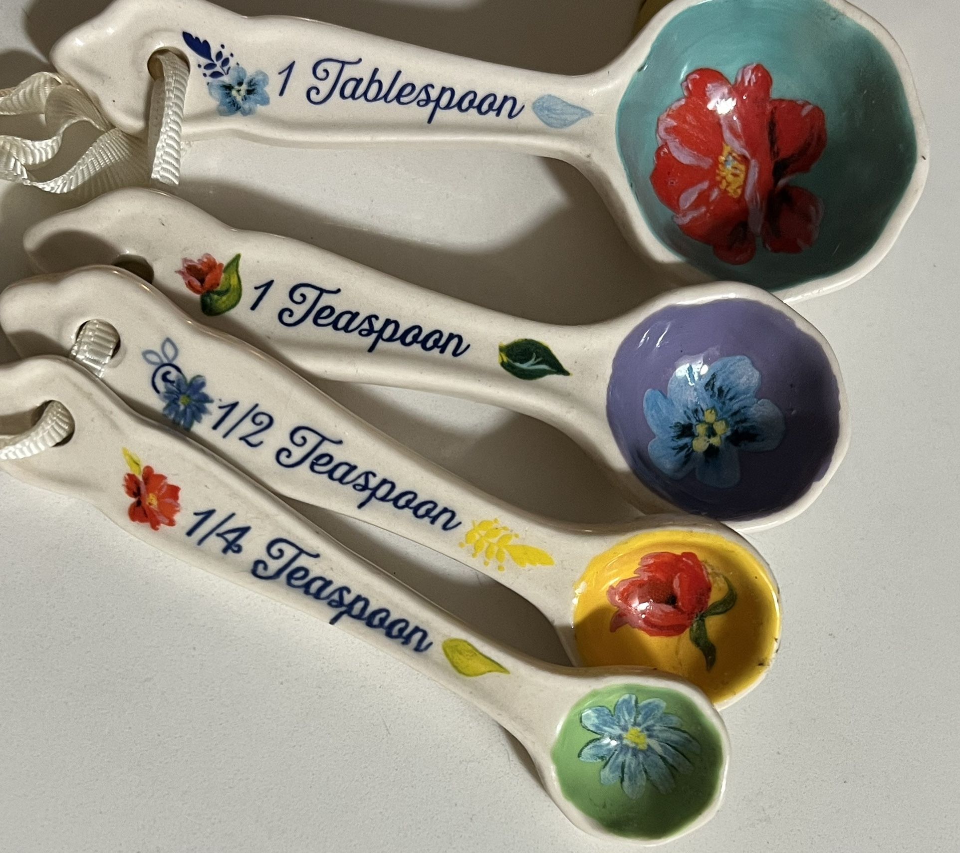 Antique Ceramic Measuring spoons