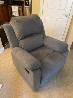 Gray Microfiber Recliner
