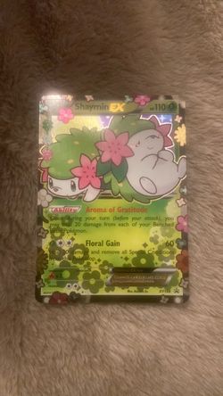 Shaymin EX  XY148 Promo Pokemon (small creases on back)