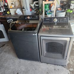 Samsung Stainless Steel Washer And Electric Dryer Large Capacity