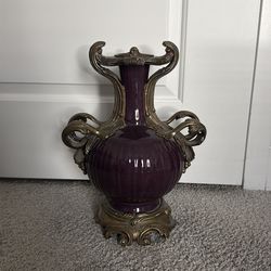 Castilian Plum Ornate Vase