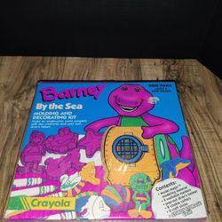 Crayola Barney By The Sea Molding And Decorating Kit Vintage 1993 New Sealed