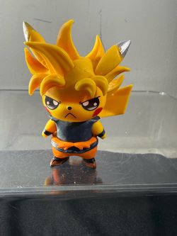 Pikachu Super Saiyan Goku Style Crossover Figure Anime Collectible