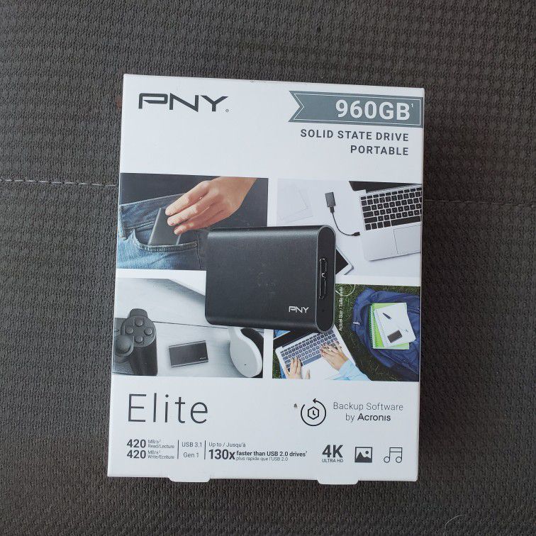 PNY 960GB Solid State Drive Elite. Brand New.