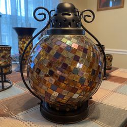 Vintage PartyLite Global Fusion Candle Holder. 