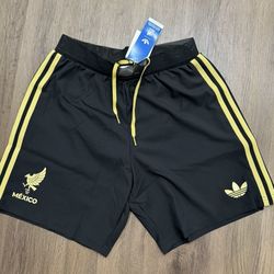 Adidas Mexico 2025 Gold Authentic Shorts SV—JF0390 Men’s Size M