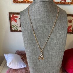 Cadena 18 K Gold Plated De Niño 