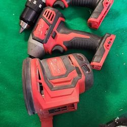 Milwaukee M18 Impact Drill Driver Drill And Orbital Sander  ""Orbital Sander $75 Works Like New 