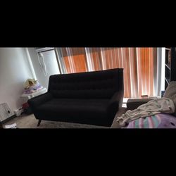 Black Retro Vintage Couch