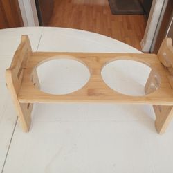 Adjustable Raised Dog Bowl Stand