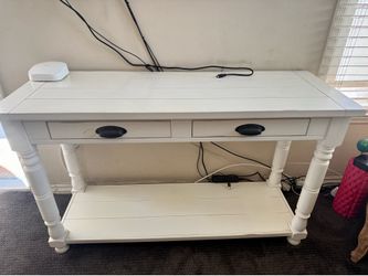 Magnolia Home White Sofa Table