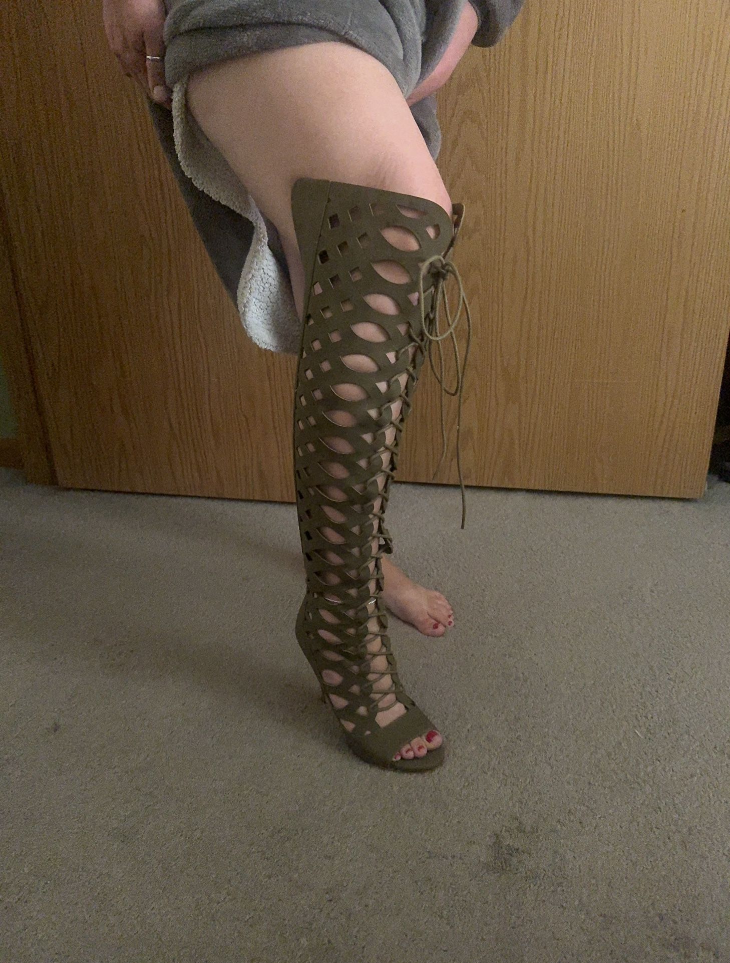 Green High Heels