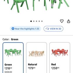 Table For Kids With 6 Chairs 