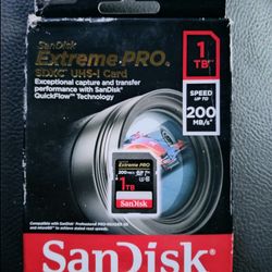 1TB High-speed memory card. SanDisk Extreme PRO.