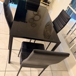 Dining set black
