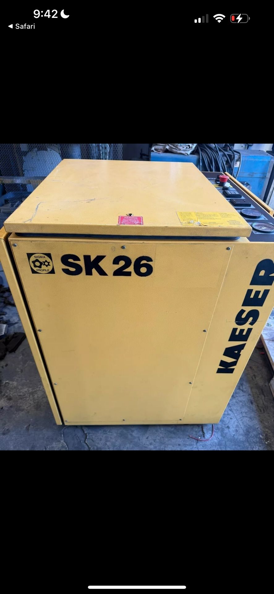 Kaeser Screw Compressor SK26 20hp