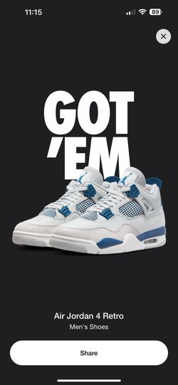 Jordan 4 “Industrial/Military Blue”🔵
