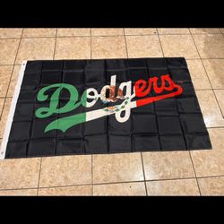 Los Angeles Dodgers 5 By 3ft Flag