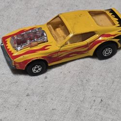 Matchbox Rolamatics 1973 Limited Edition Mustang Piston Popper Hot Popper Flame