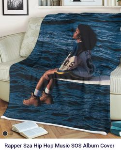 NEW Music Artist "SZA" Fleece Throw Blanket