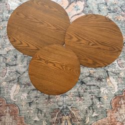 Brown Circle Top Coffee Table