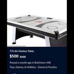 7 Ft Air Hockey Table