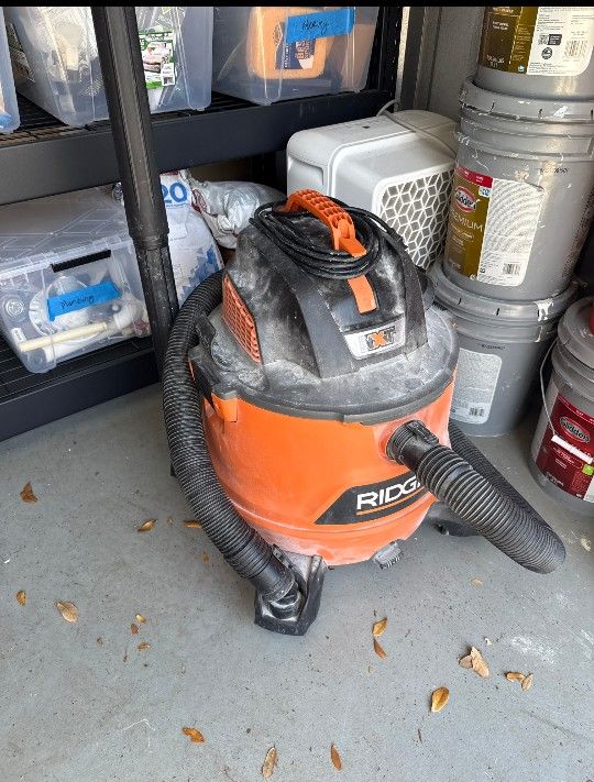 RIDGID NXT Wet/Dry Shop Vacuum.