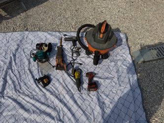 Mixed Power Tool Lot – Ridgid, Ryobi & More