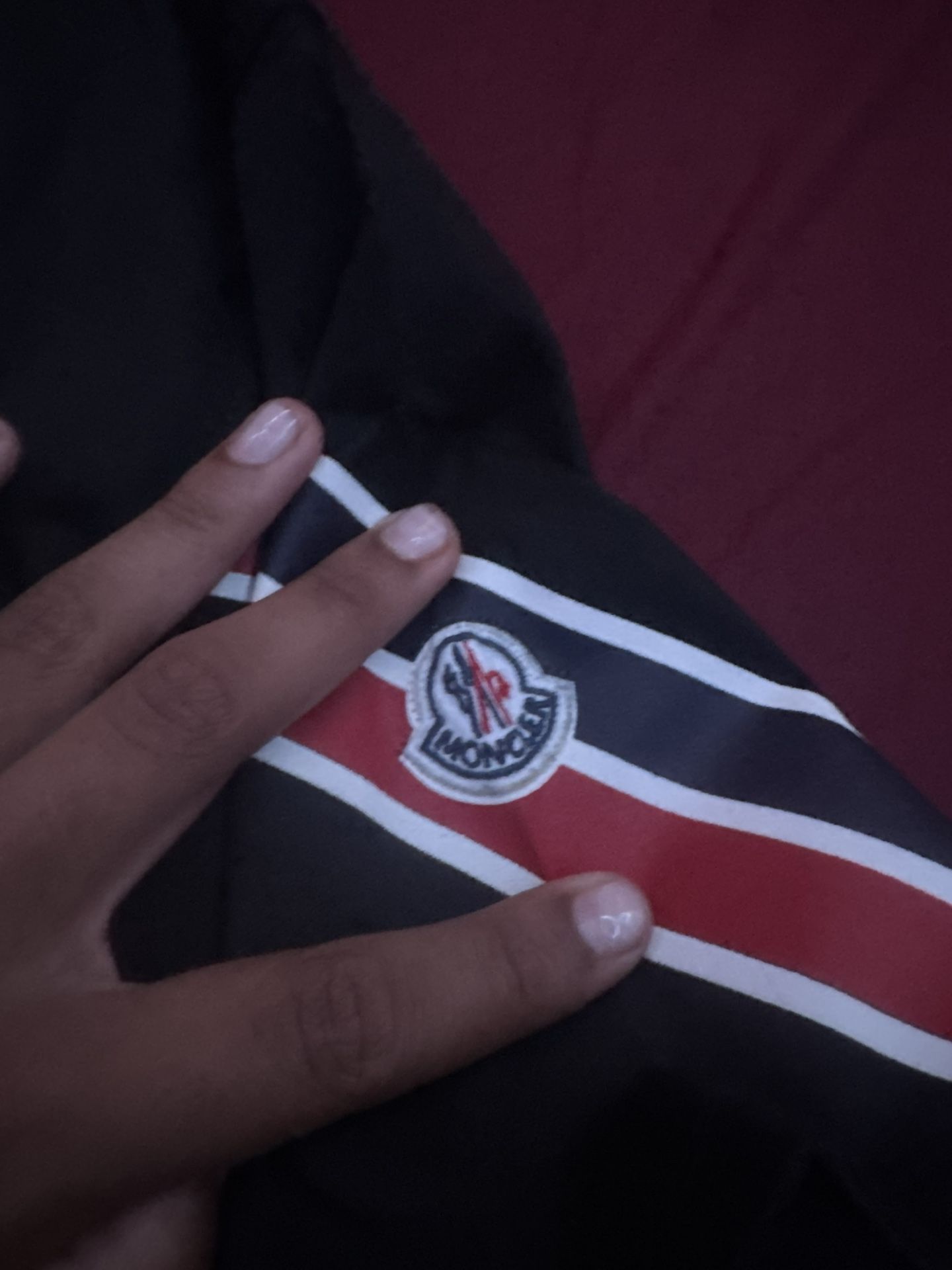 Moncler Stripes Black Tee