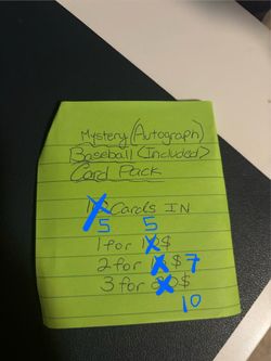 Mystery Baseball Card pack (1 Autograph guaranteed)