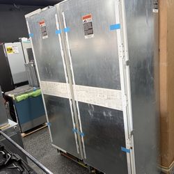 Sub Zero Panel Ready Built In 54” Fridge Freezer Column Set