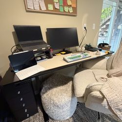 Black Sit/Stand Electric Desk