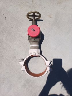 Powhatan brass pressure valve with clamp