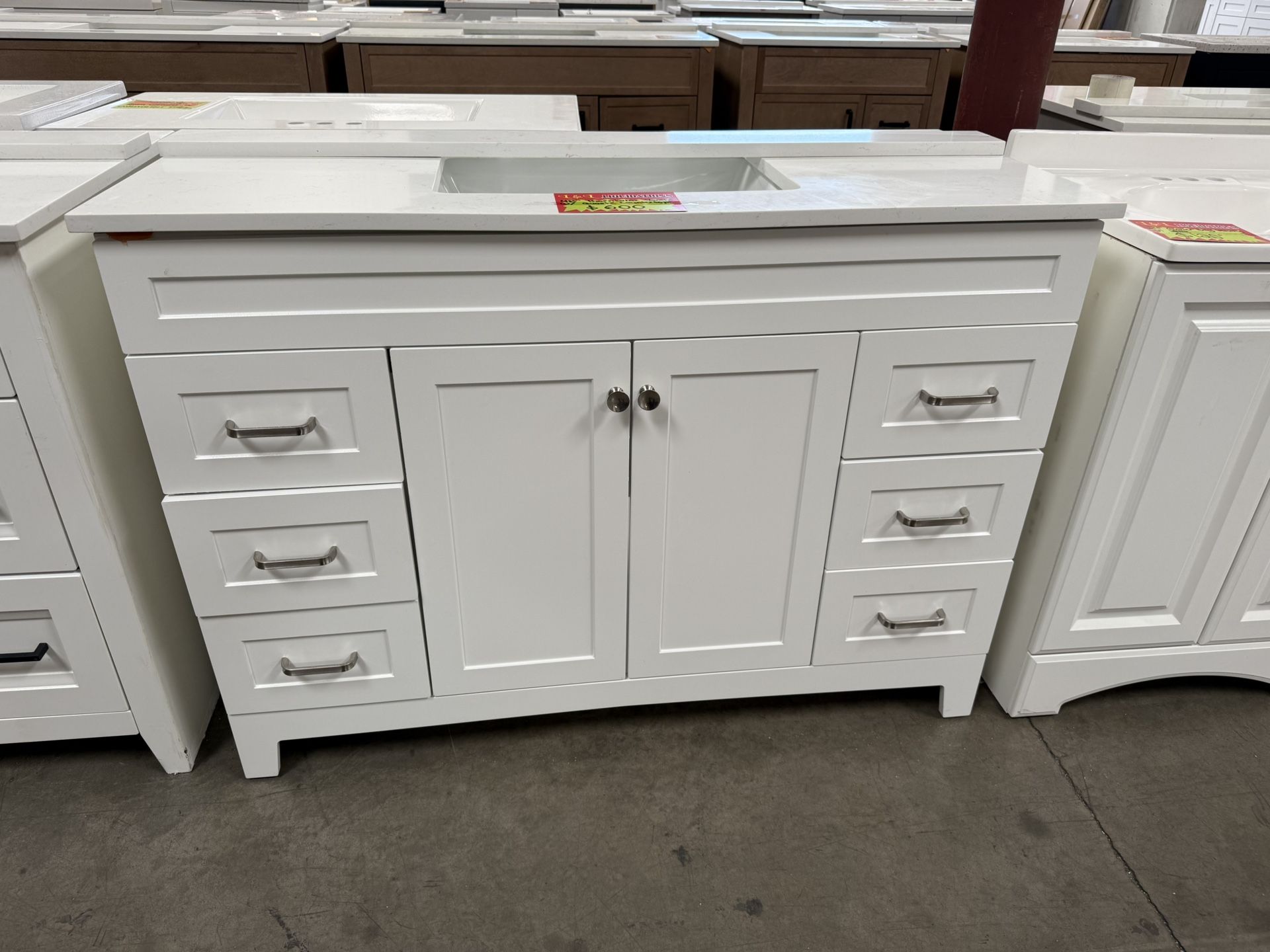 48 Inch Thornbriar Vanity In White