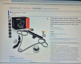 Nissan Timing Chain Kit And Water Pump And More