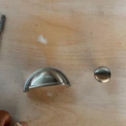 Brushed nickle cabinet hardware