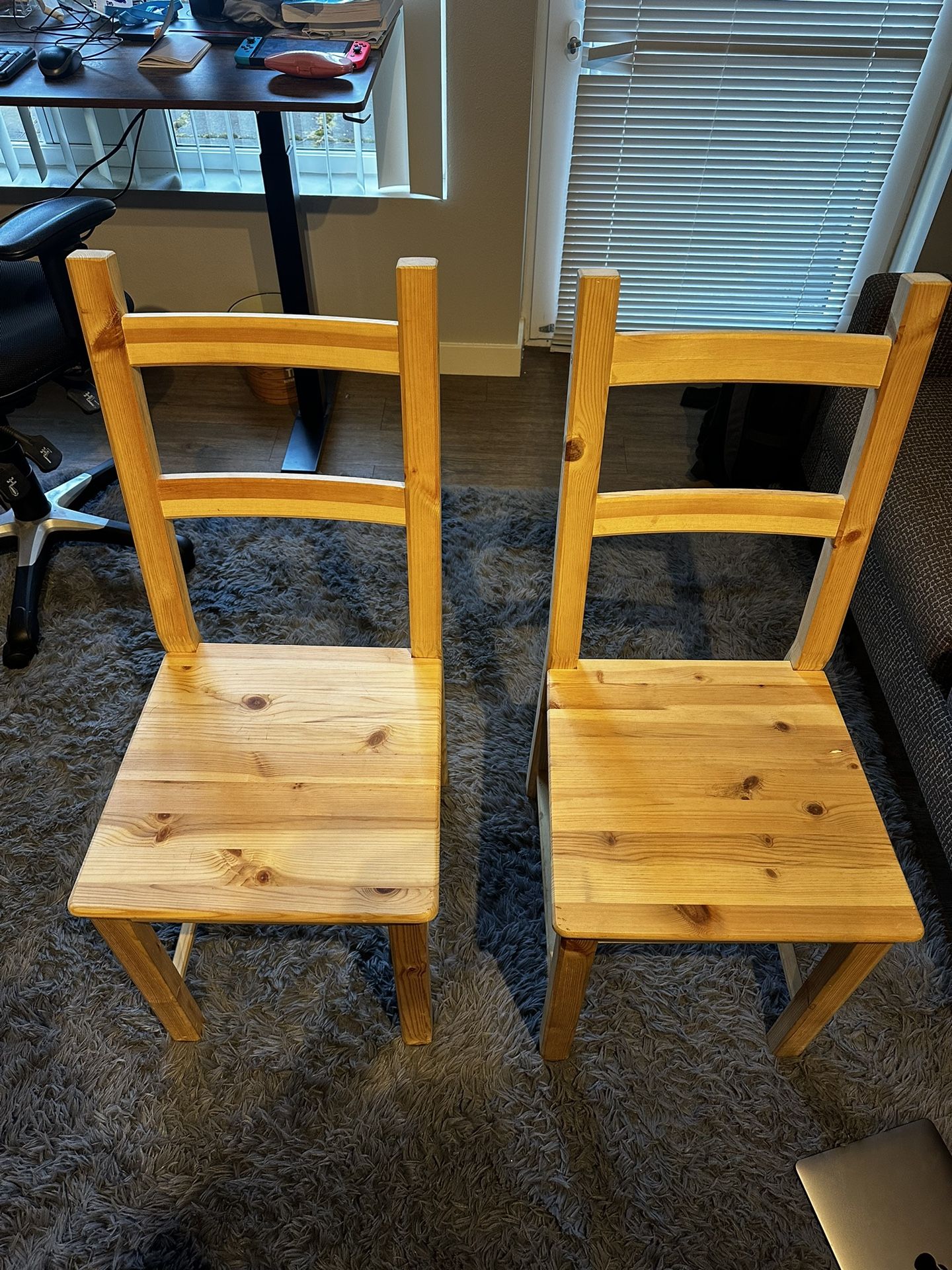 Two Wooden Chairs