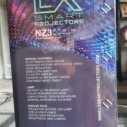 Smart Projector NZ3( 50 To 500 Inches) With 70inches  Screen