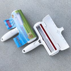 (NEW) $20 Set of 2pc ChomChom Pet Cat Dog Hair Remover Reusable Lint Roller Furniture, Clothing