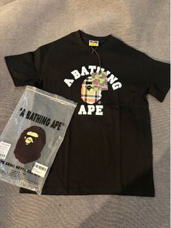 Bape Tee Black Burgundy