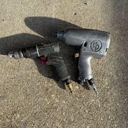 Two Pieces Set. Pneumatic Tools