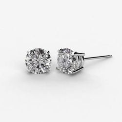  Moissanite Stud Earrings – Diamond Look ✨ 